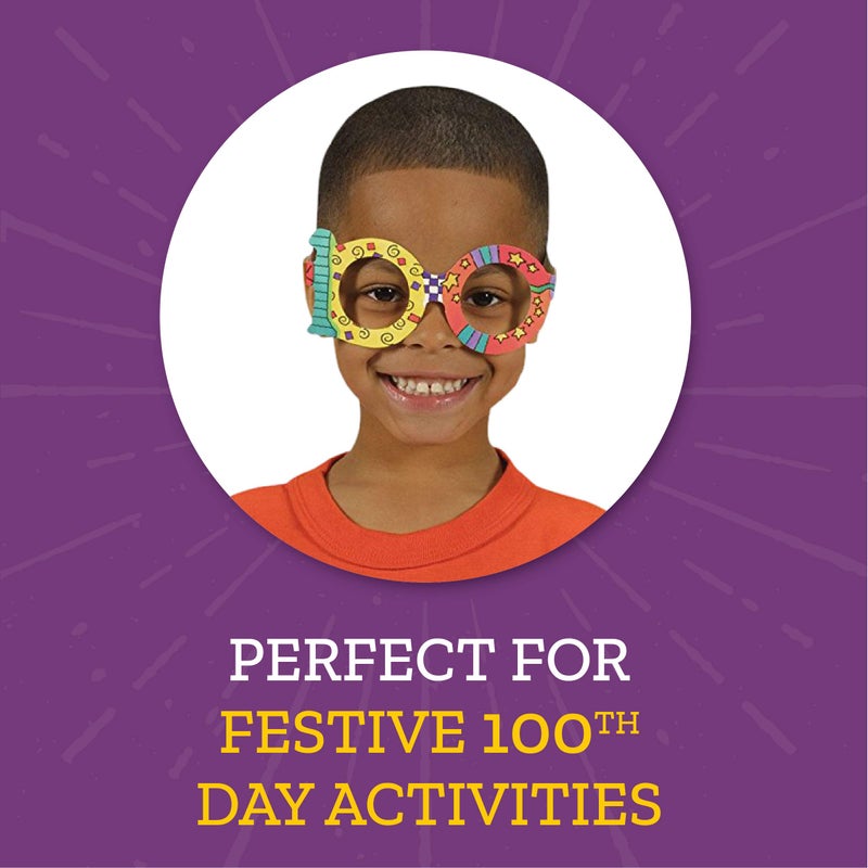 Really Good Stuff 100th Day of School Glasses - Pack of 24 - Classroom Gifts - Image 3